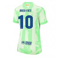 Fotballdrakt Dame Barcelona Ansu Fati #10 Tredjedrakt 2024-25 Kortermet